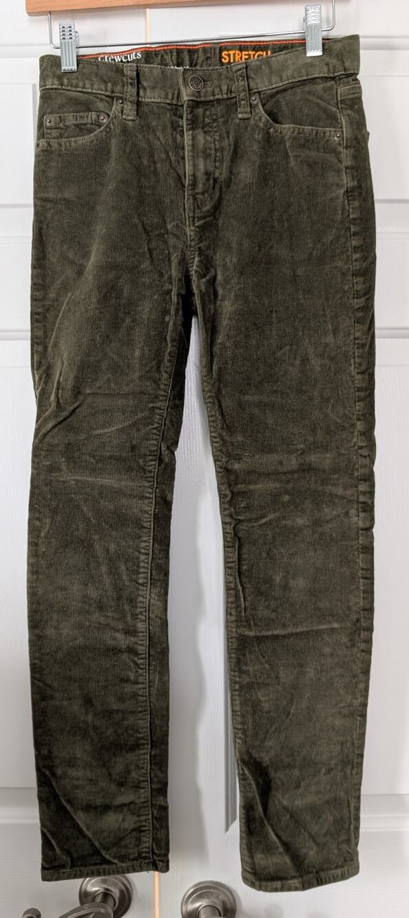 J. Crew Green Corduroy Pants